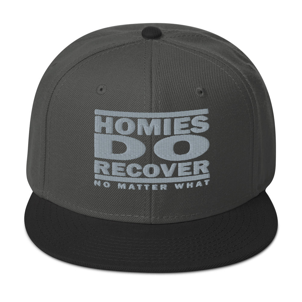 HOMIES DO RECOVER (Embroidered) Snapback Hat