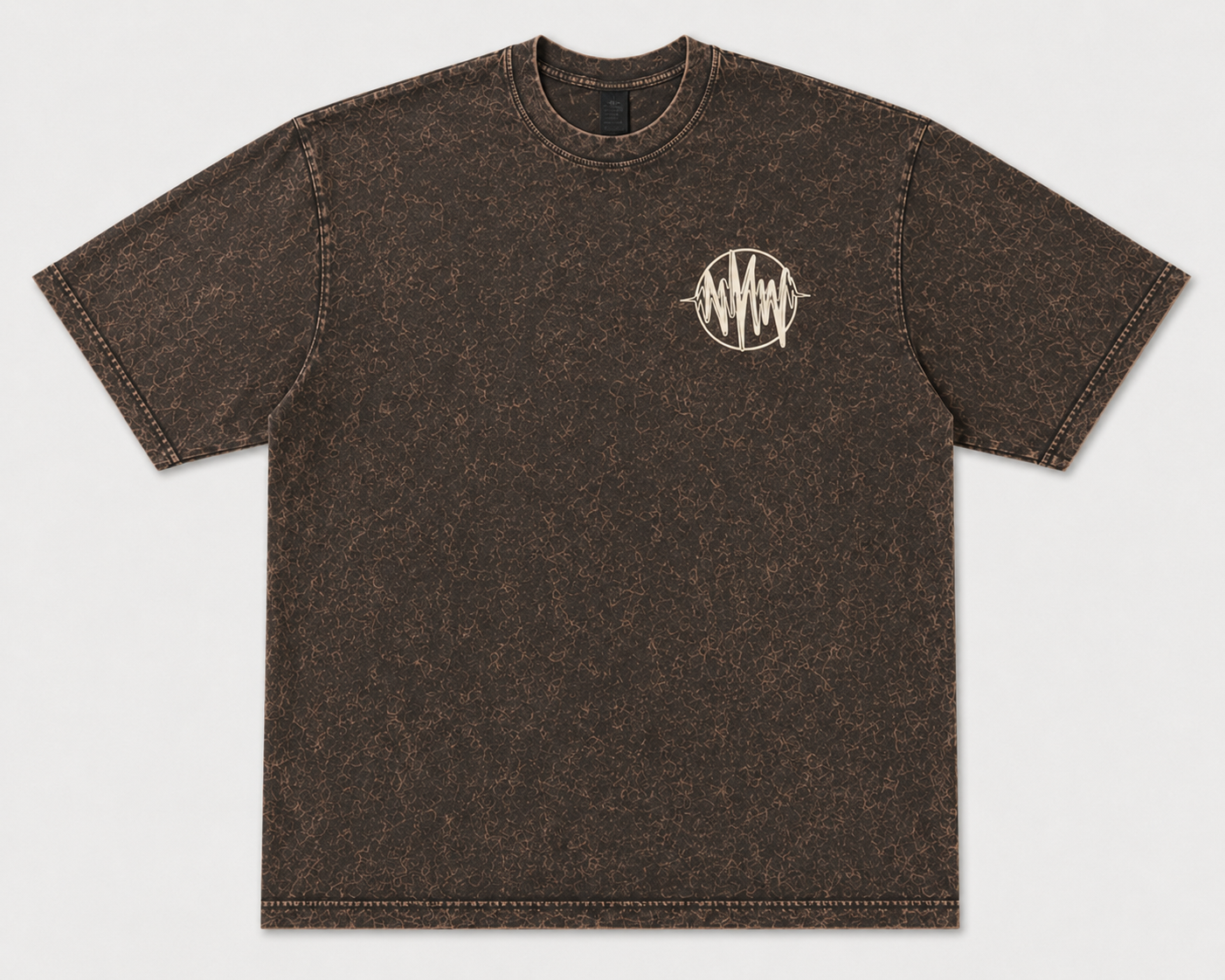 N Matter What Mindset Mineral Wash Tee-Brown