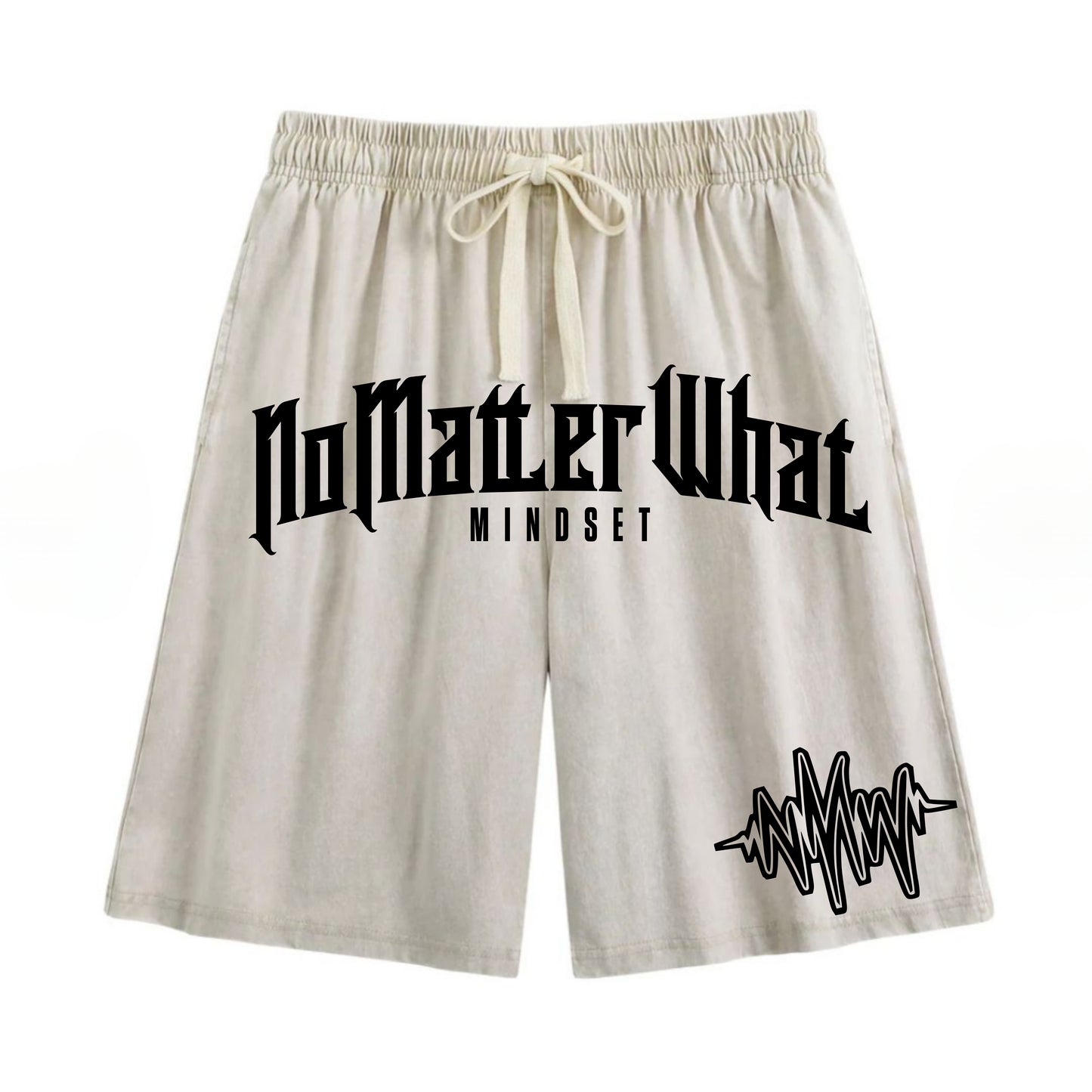NoMatterWhat Mindset Acid Wash Shorts