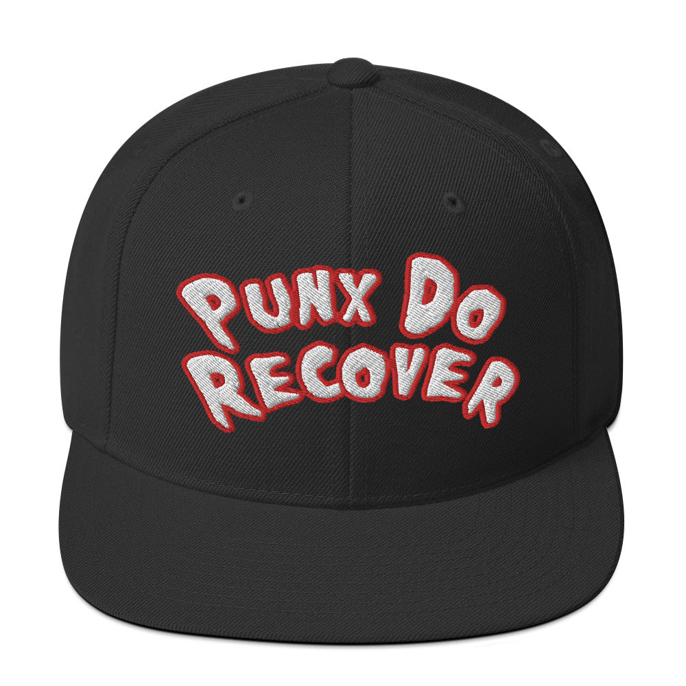 PDR (Embroidered white/red) Snapback Hat