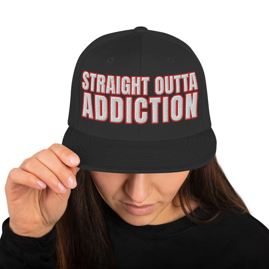 SOA- (Embroidered Red/white)Snapback Hat