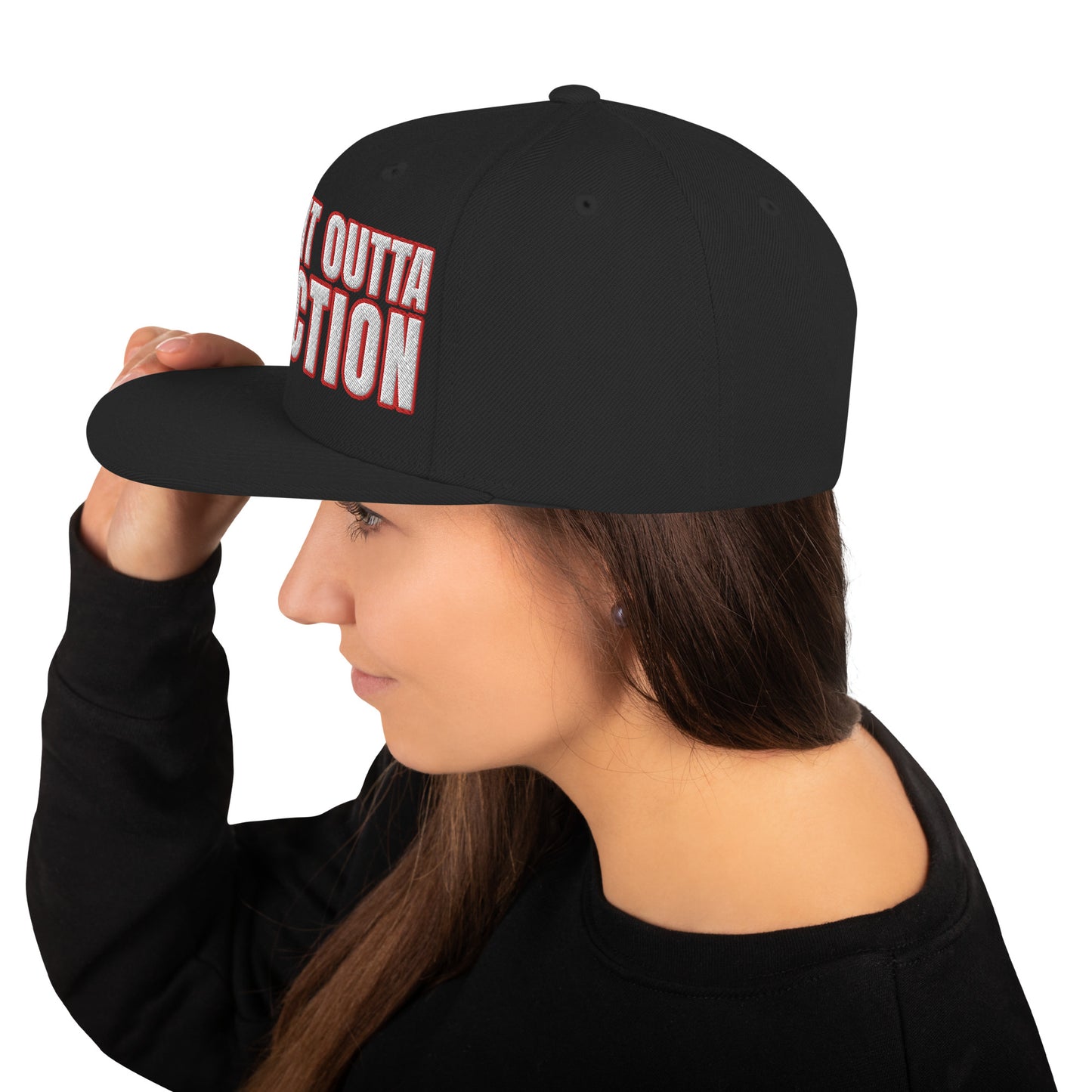 SOA- (Embroidered Red/white)Snapback Hat