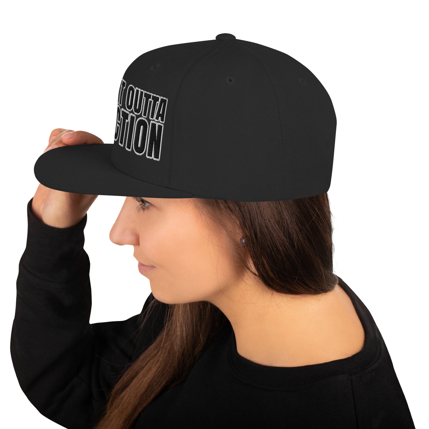 SOA- (Embroidered Black/white) Snapback Hat