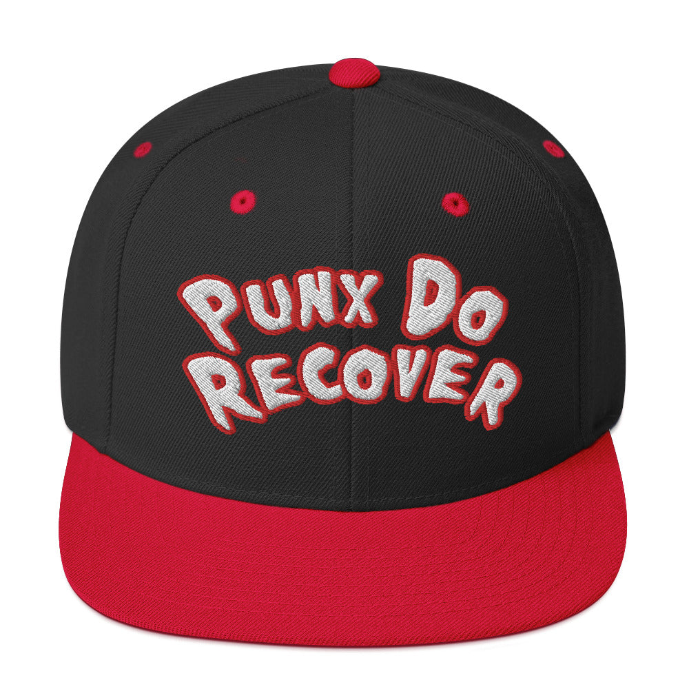 PDR (Embroidered white/red) Snapback Hat