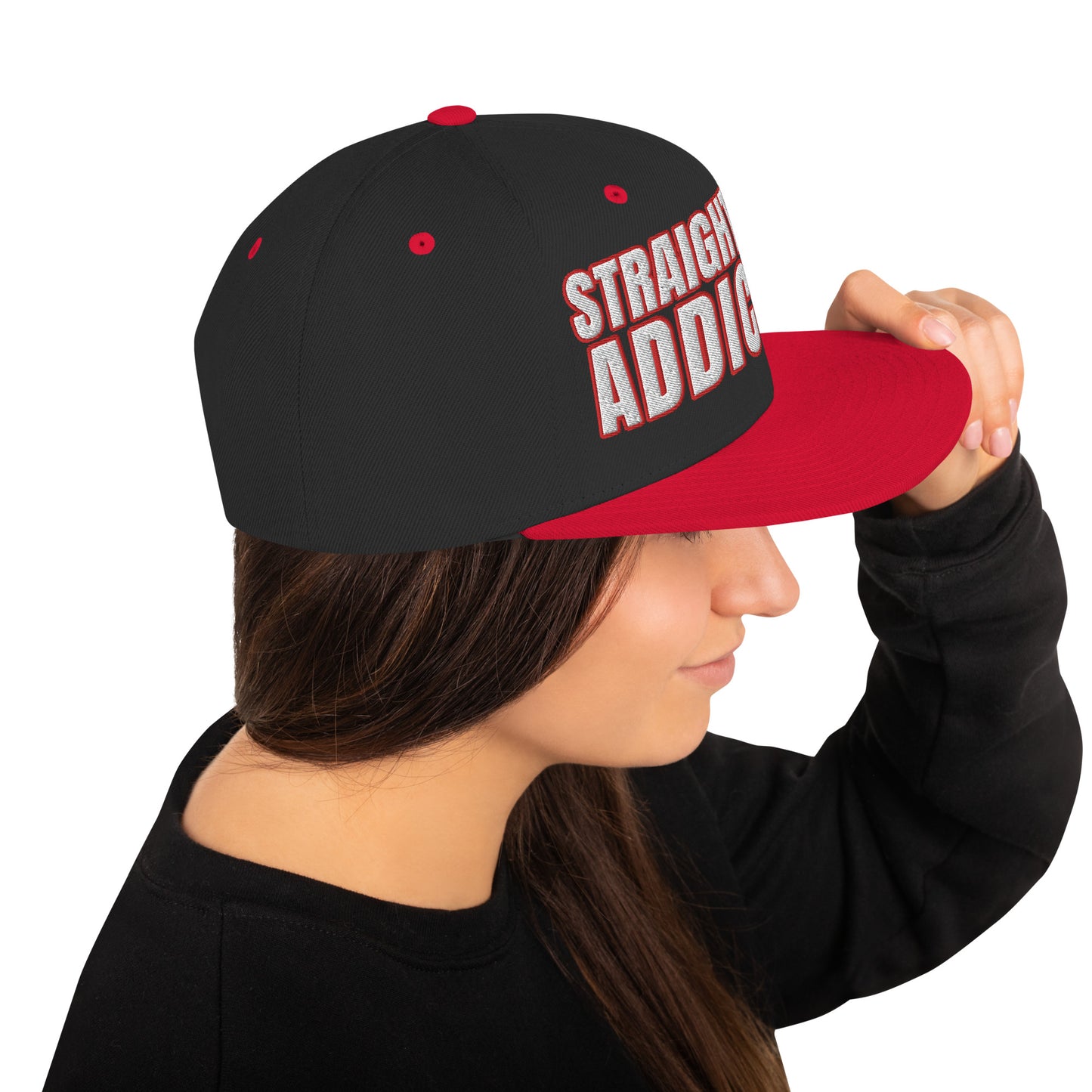 SOA- (Embroidered Red/white)Snapback Hat