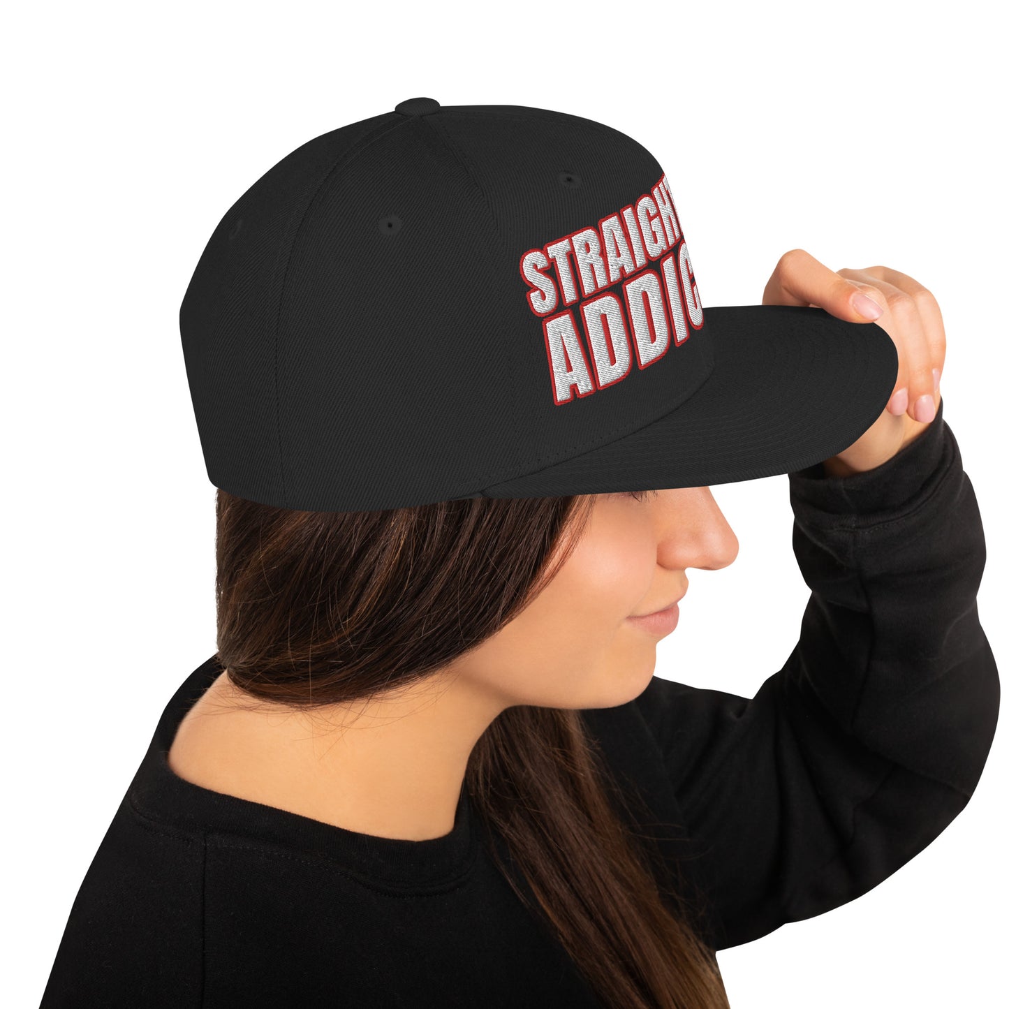 SOA- (Embroidered Red/white)Snapback Hat