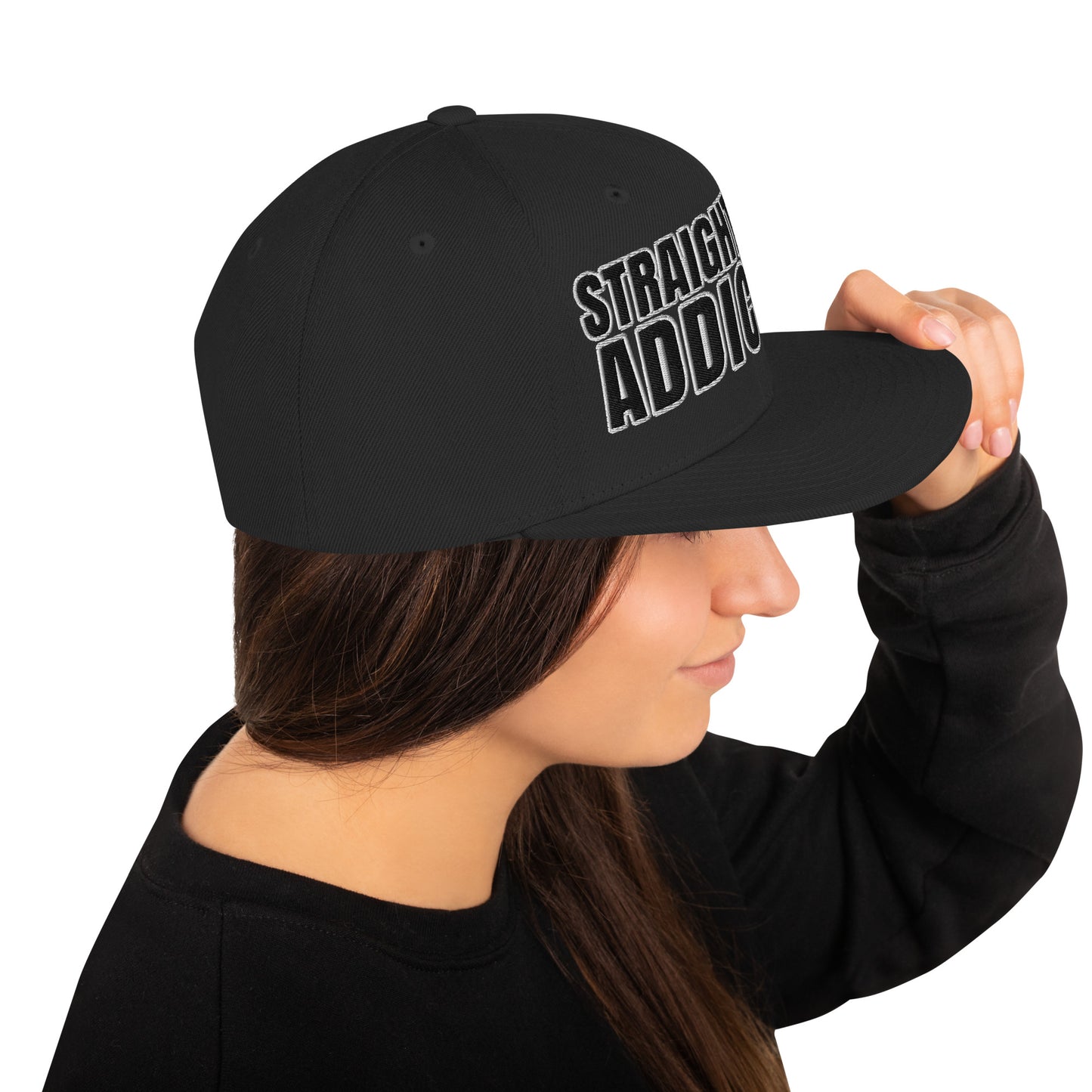 SOA- (Embroidered Black/white) Snapback Hat