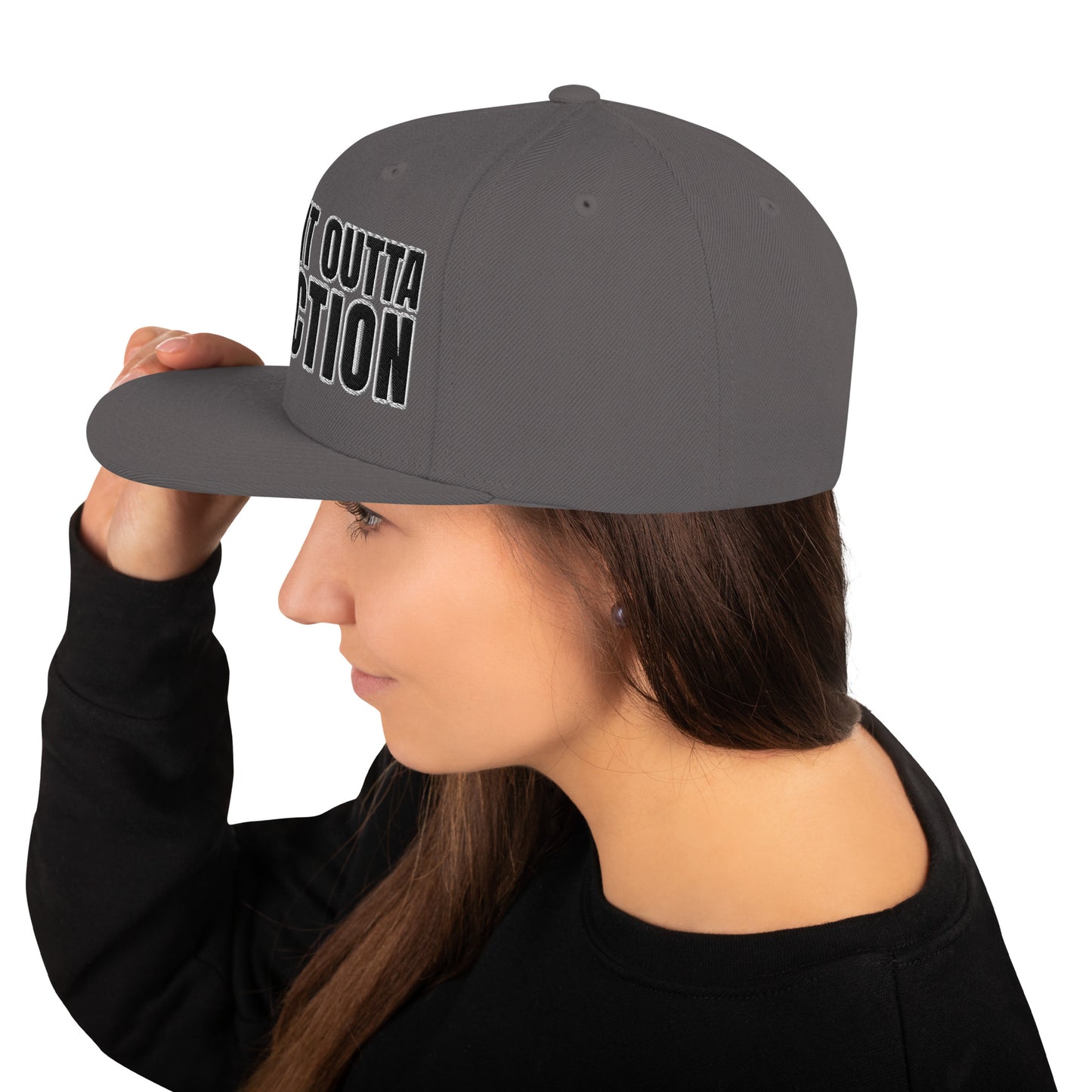 SOA- (Embroidered Black/white) Snapback Hat