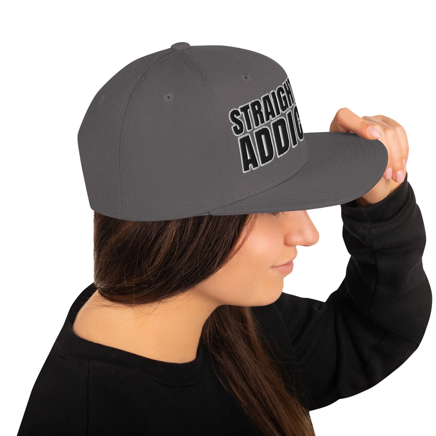 SOA- (Embroidered Black/white) Snapback Hat