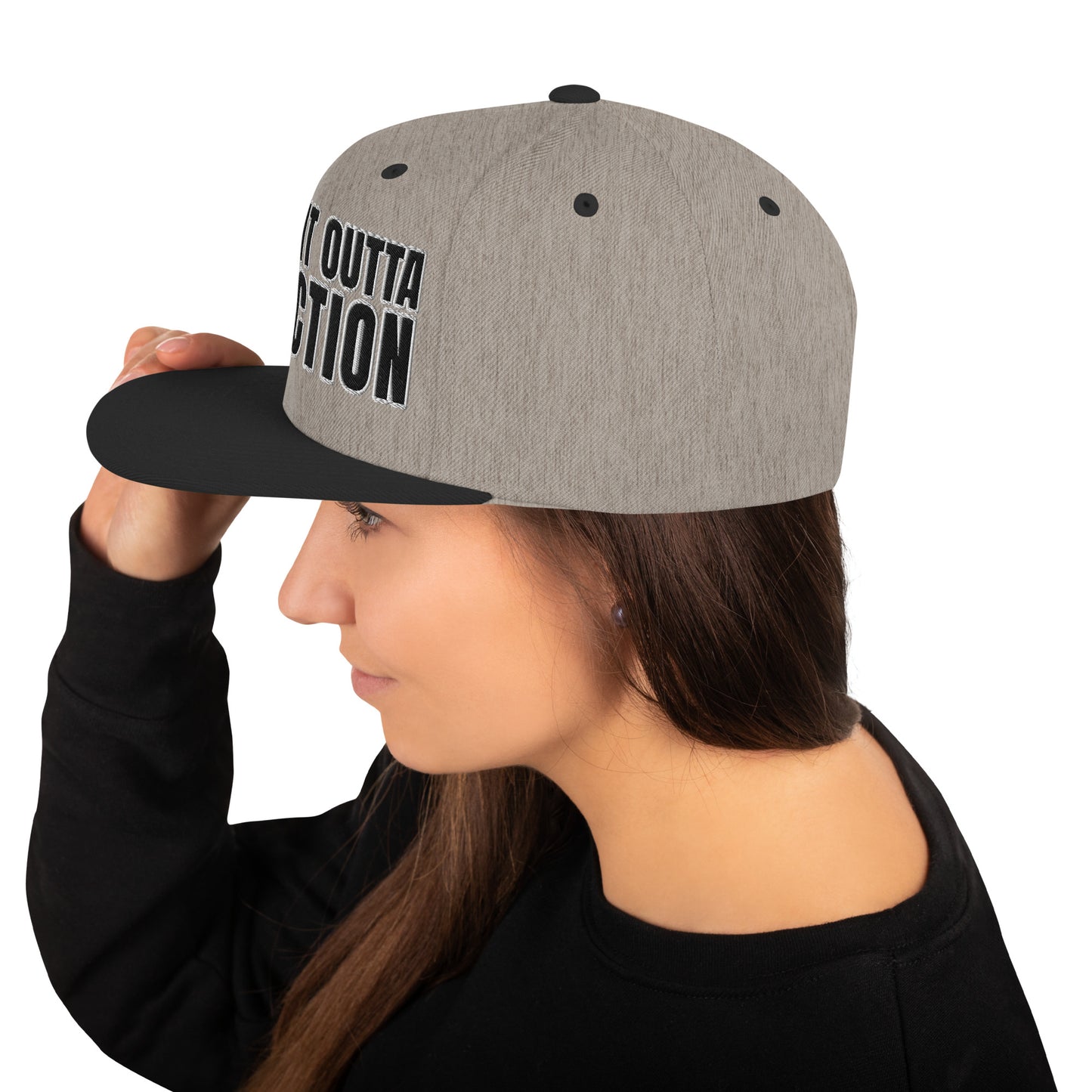 SOA- (Embroidered Black/white) Snapback Hat