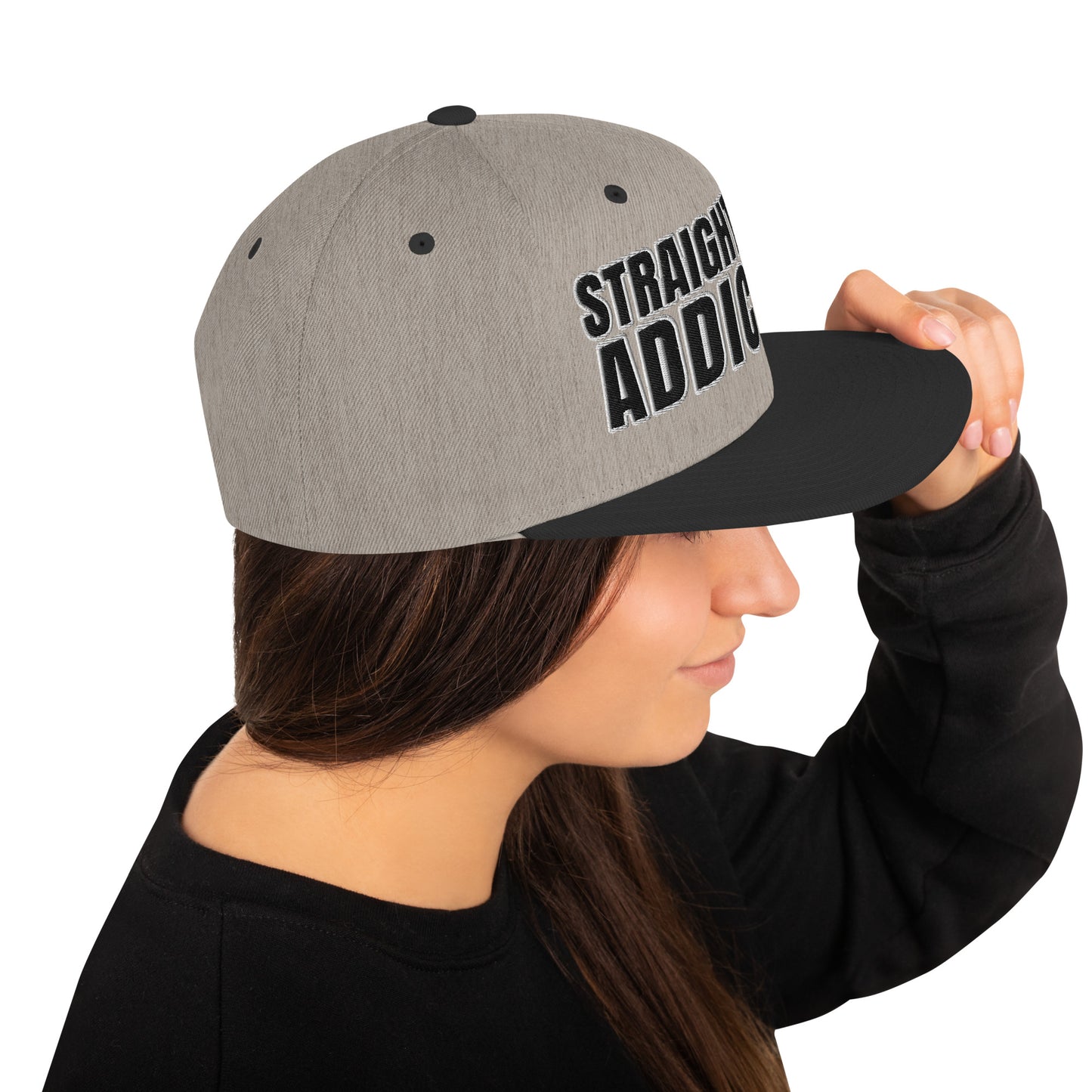 SOA- (Embroidered Black/white) Snapback Hat