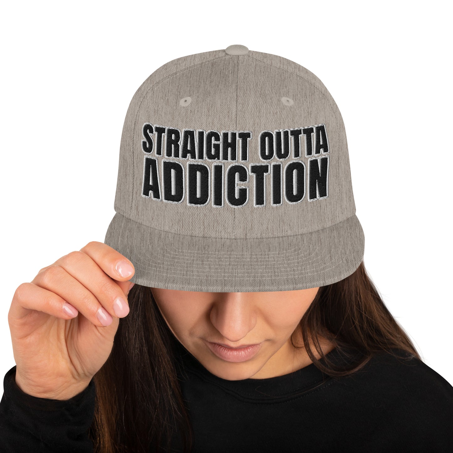SOA- (Embroidered Black/white) Snapback Hat