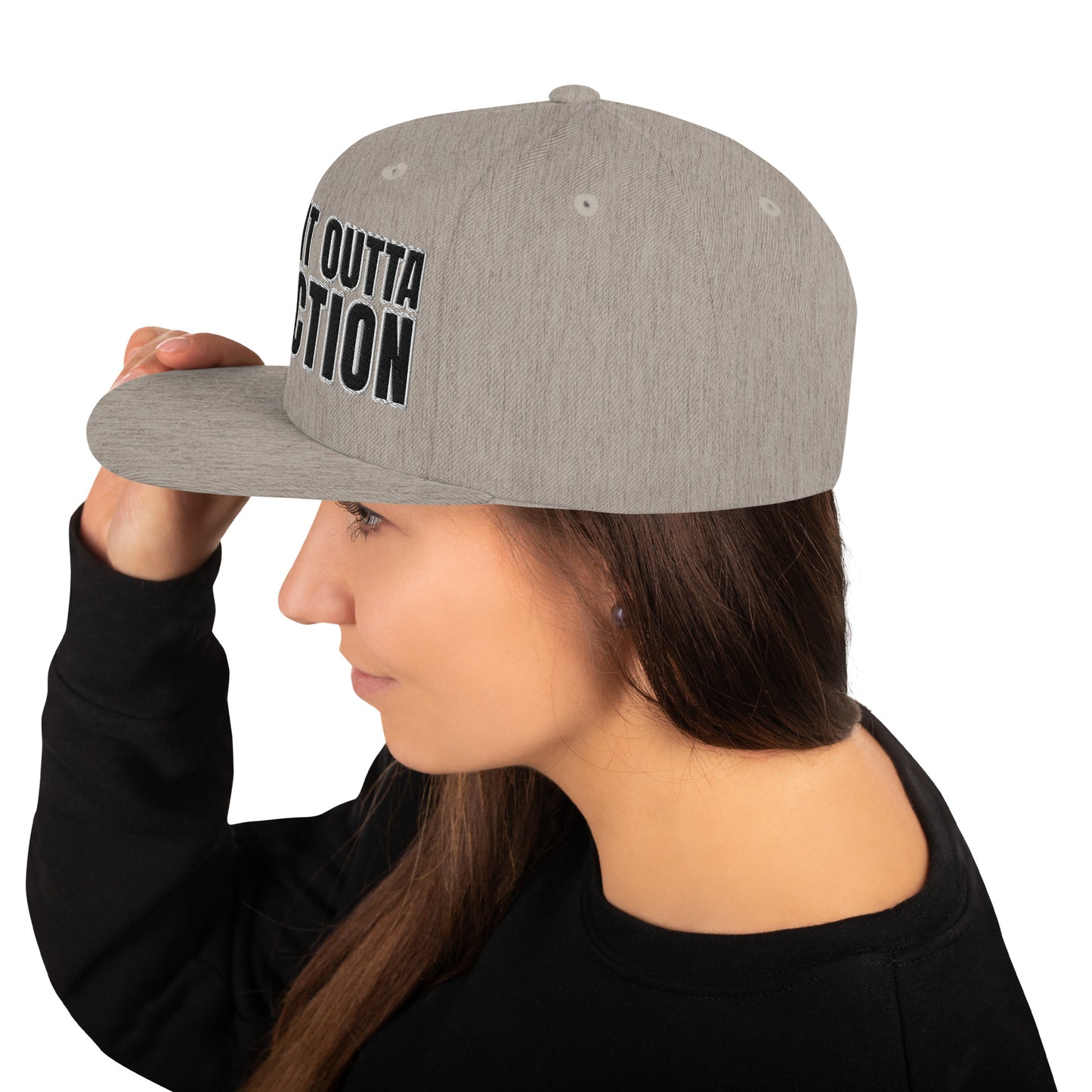 SOA- (Embroidered Black/white) Snapback Hat