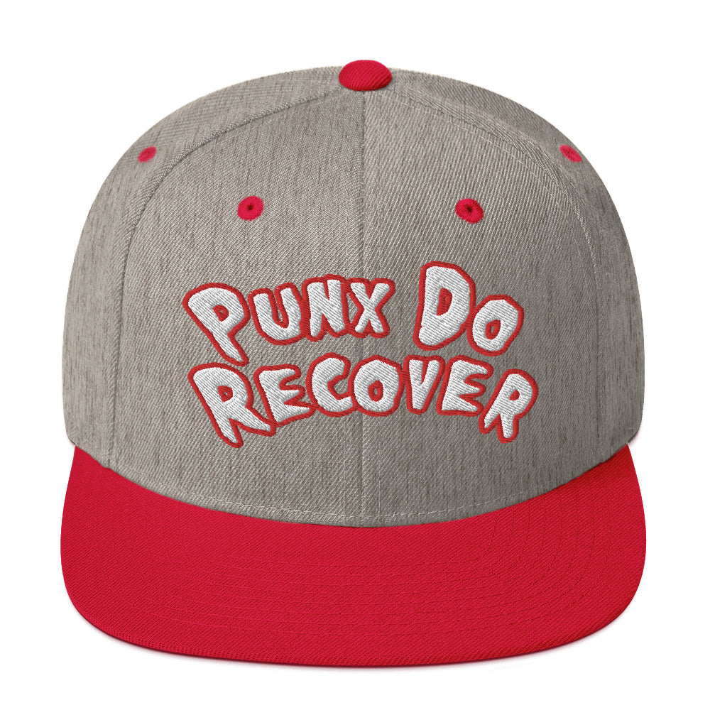 PDR (Embroidered white/red) Snapback Hat