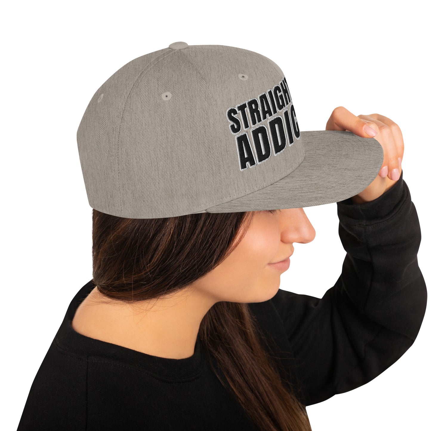 SOA- (Embroidered Black/white) Snapback Hat