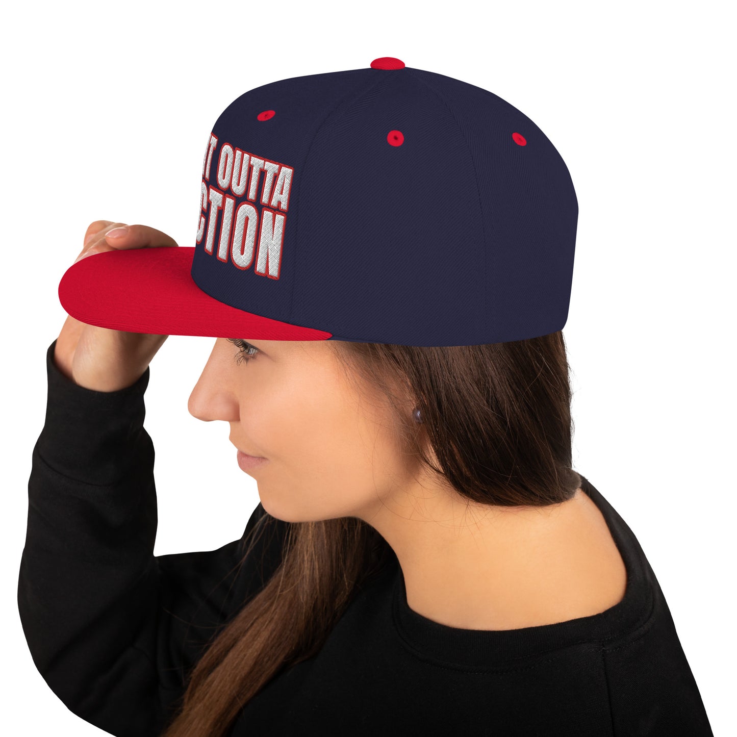 SOA- (Embroidered Red/white)Snapback Hat