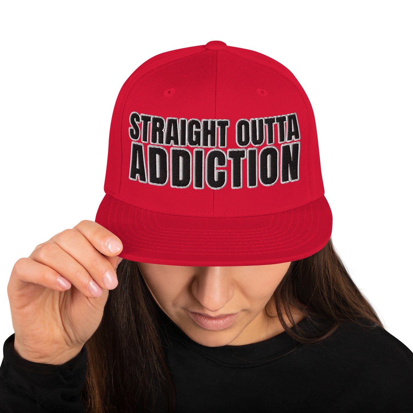 SOA- (Embroidered Black/white) Snapback Hat