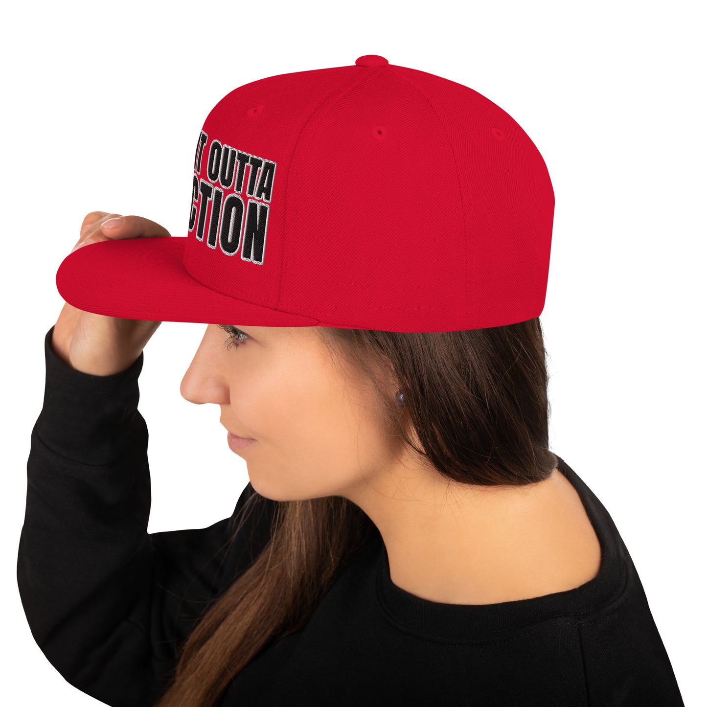 SOA- (Embroidered Black/white) Snapback Hat