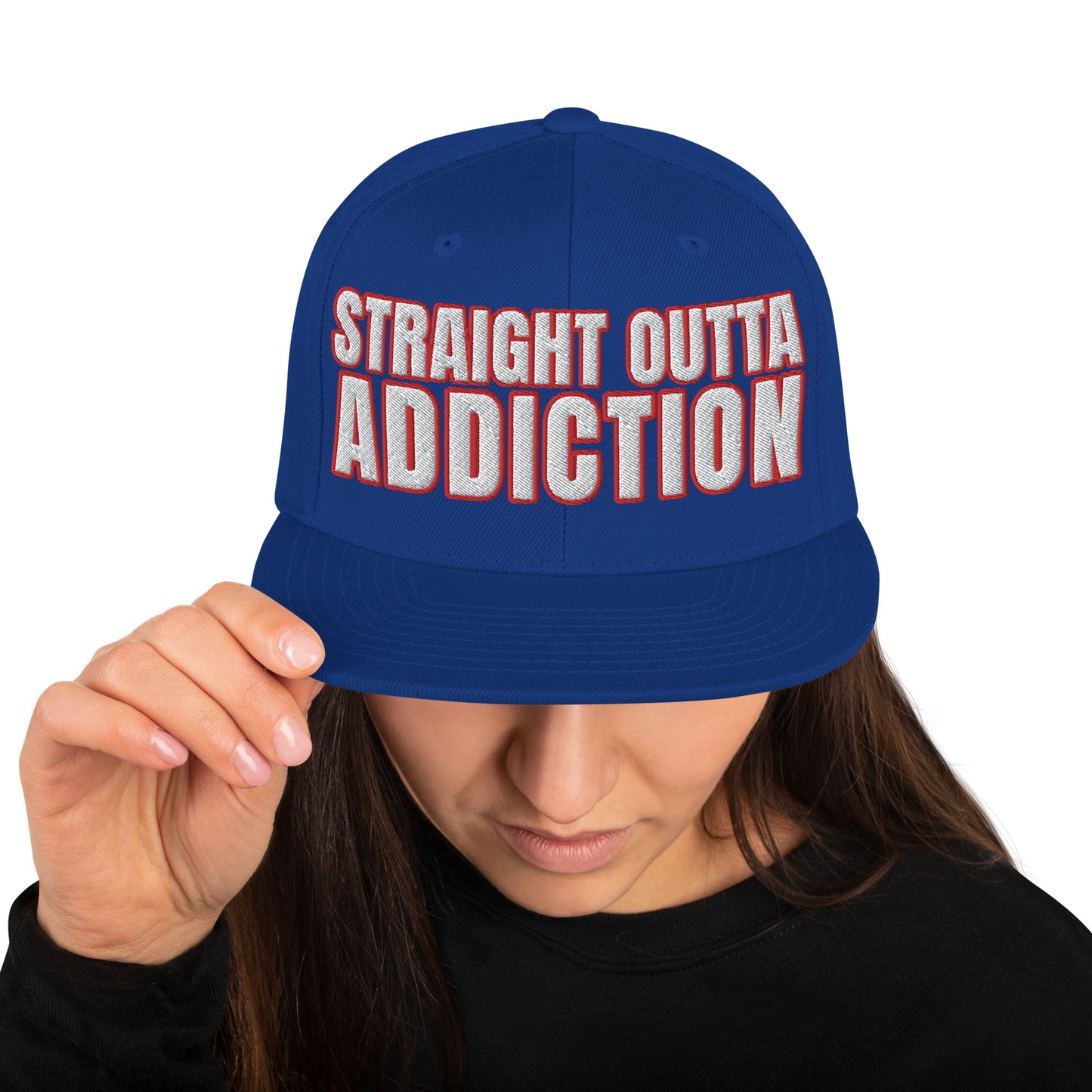 SOA- (Embroidered Red/white)Snapback Hat