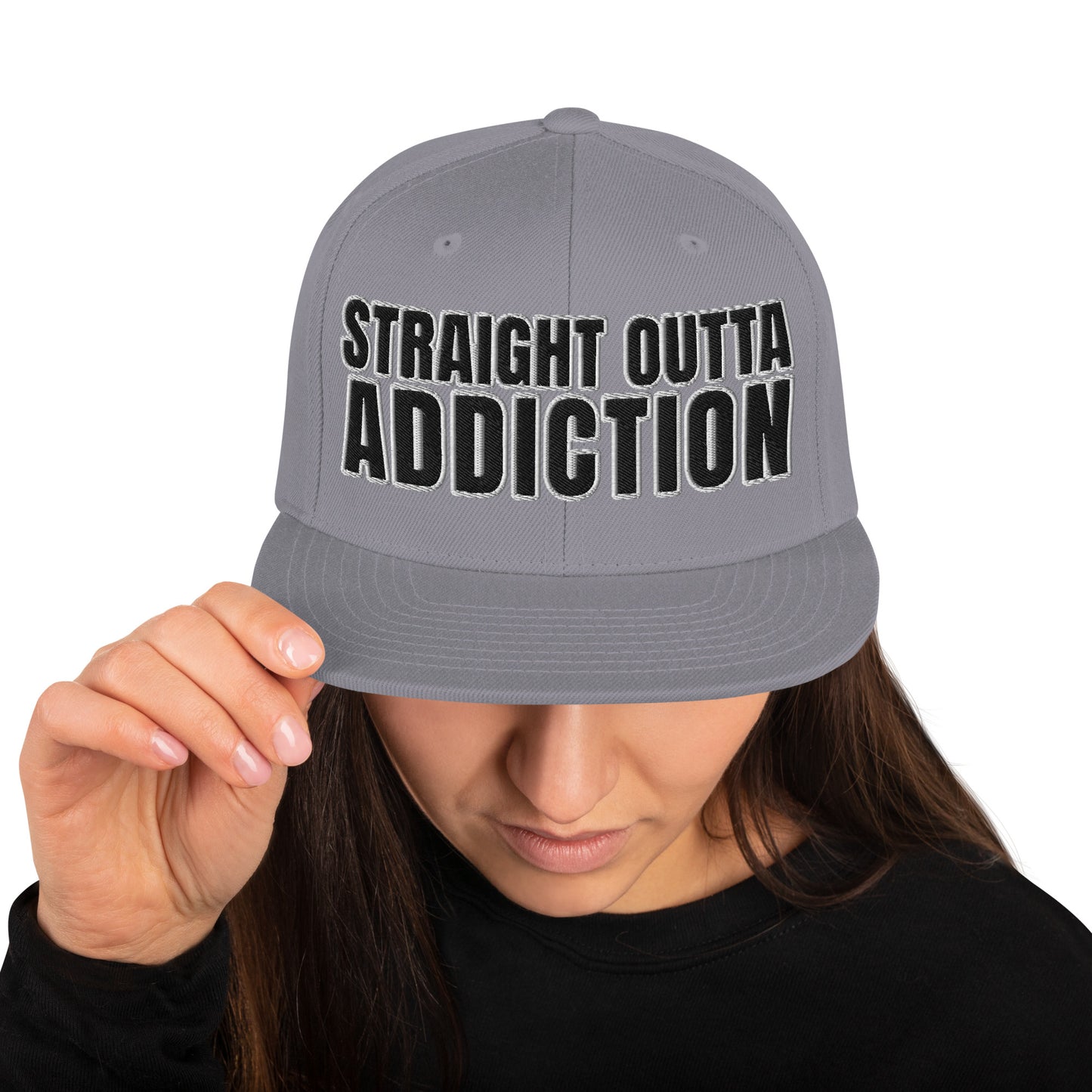 SOA- (Embroidered Black/white) Snapback Hat