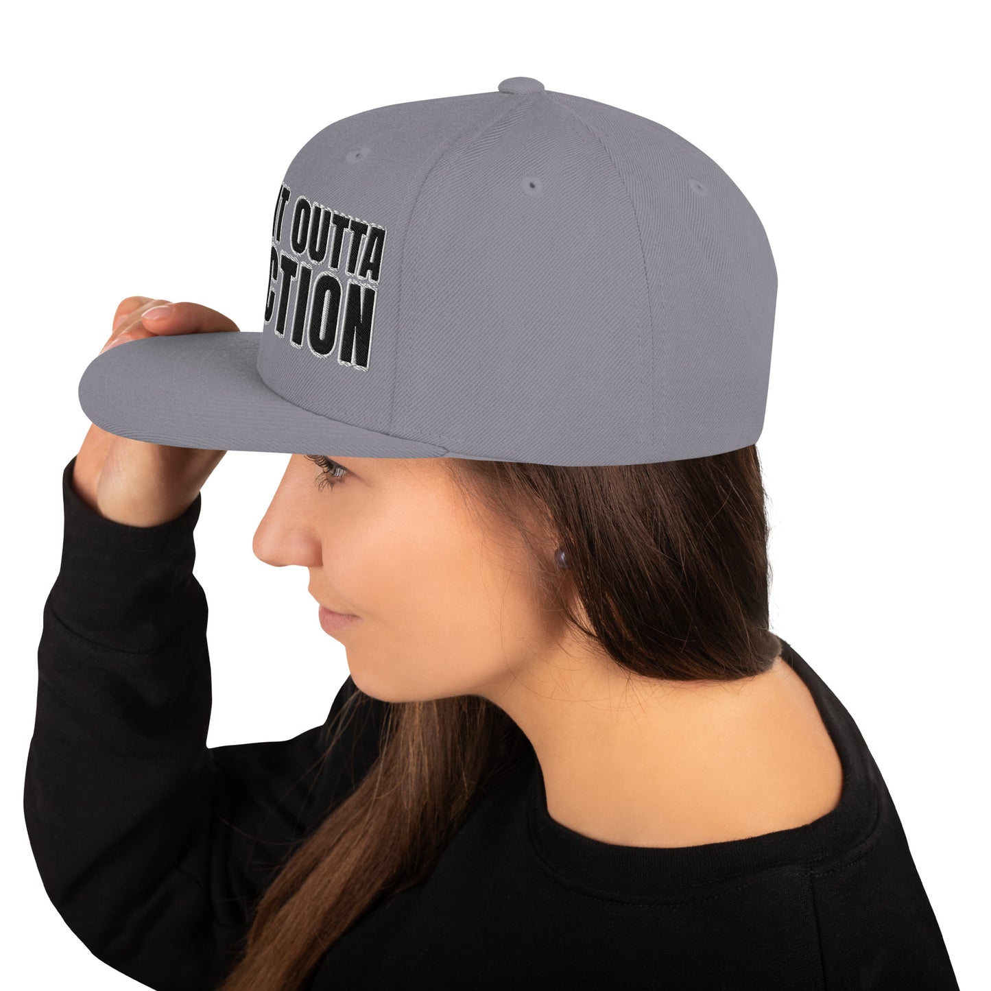 SOA- (Embroidered Black/white) Snapback Hat
