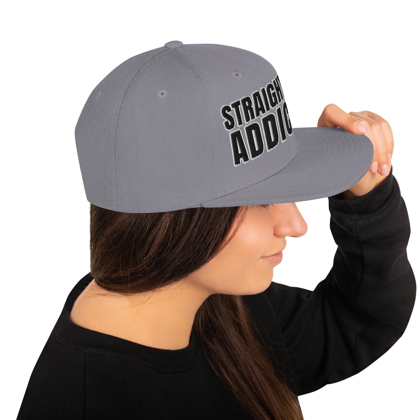 SOA- (Embroidered Black/white) Snapback Hat
