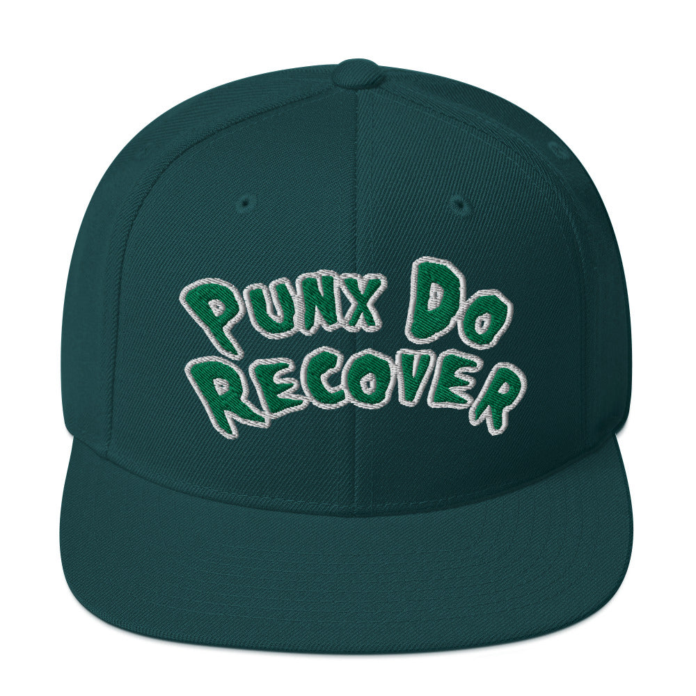 PDR (Embroidered white/green) Snapback Hat