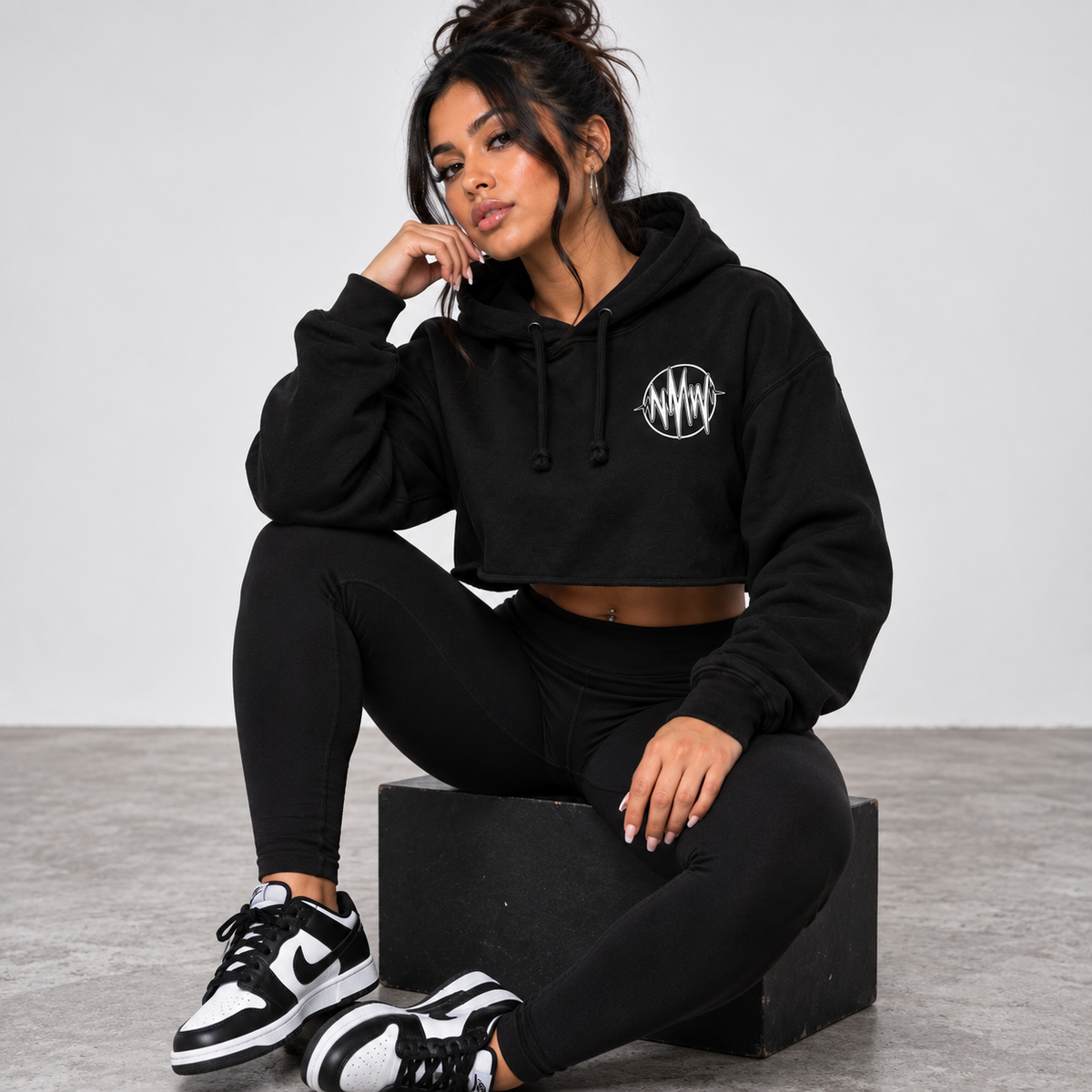 NMW Essential Crop Hoodie