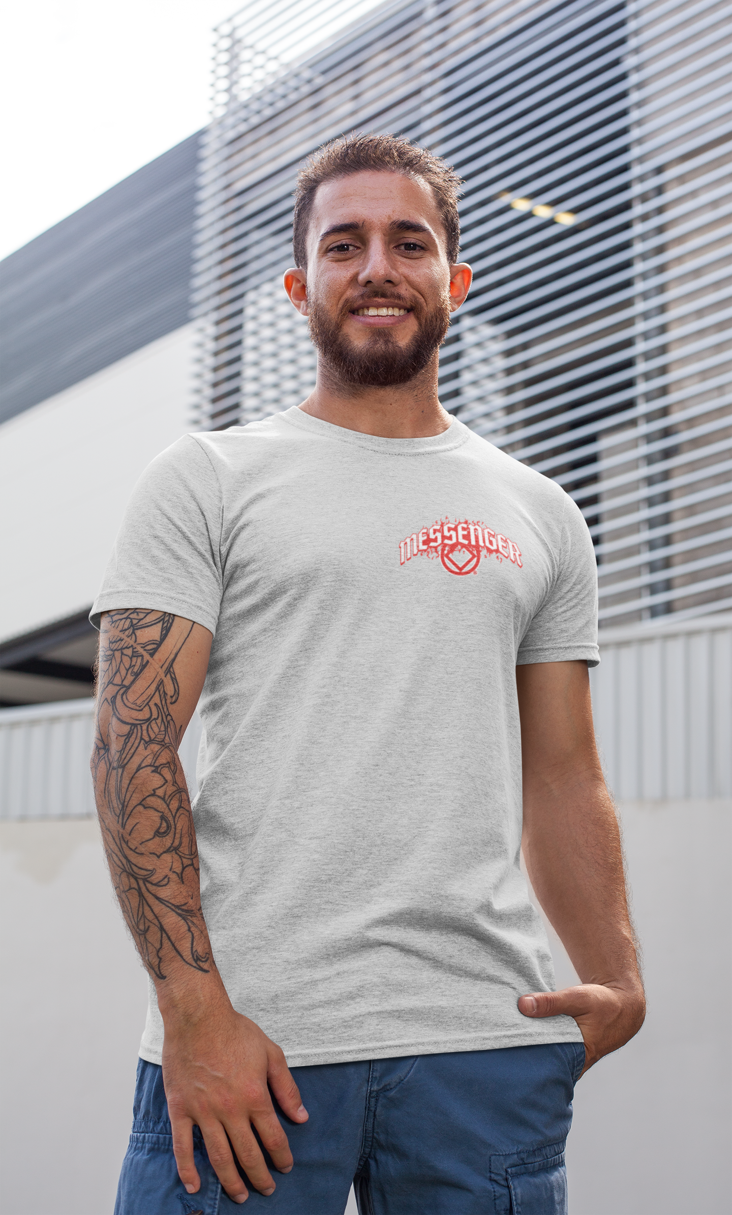 Mens Messenger T-Shirt