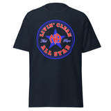 Men's- LIVIN' CLEAN ALL STAR (Blue/red) classic tee