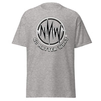 Men's- NMW LOGO (Black/gray/white print) classic tee