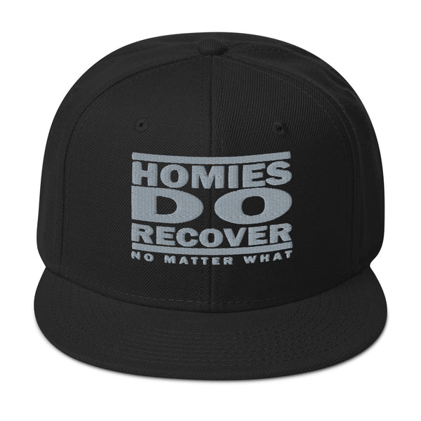 HOMIES DO RECOVER (Embroidered) Snapback Hat