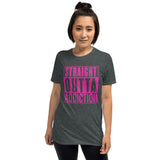 STRAIGHT OUTTA ADDICTION-(Pink print) Unisex T-Shirt