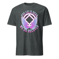 Women's- THE LIE IS DEAD (Pink/teal blue) T-Shirt