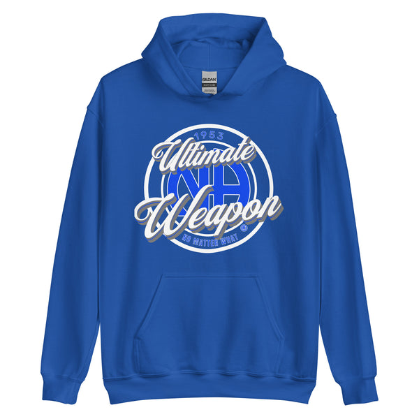 ULTIMATE WEAPON-(Blue/white print)- Hoodie